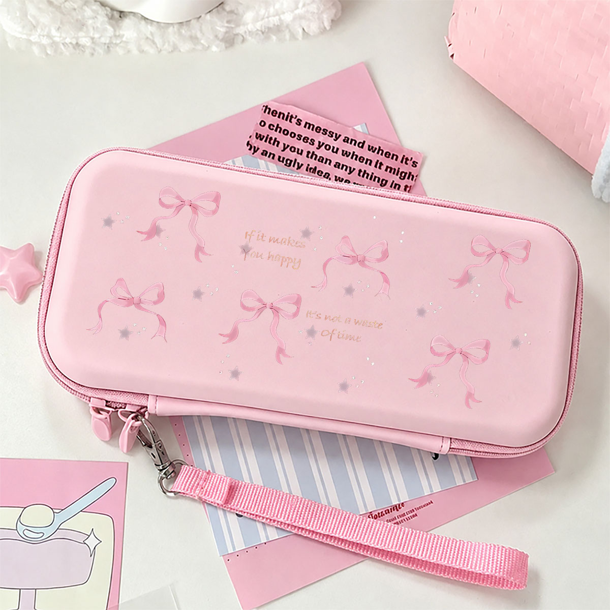 Gaming Accessories Bag - Cute Shockproof Carry Case Portable Travel